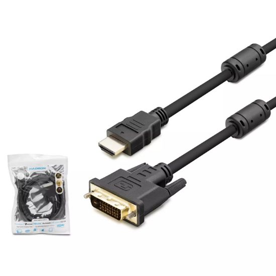 HADRON HDX7752 DVI (M) TO HDMI (M) KABLO 24+1 PVC  resmi