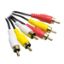 OEM 3 RCA + 3 RCA 1.5 METRE POŞETLİ STANDART RCA resmi