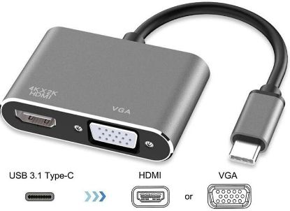 OEM USB Type C To Hdmi VGA 3.1 4K Çevirici resmi