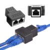 PM RJ45 TO 2X RJ45 DİŞİ METAL ARA APARAT 1.KALİTE  resmi