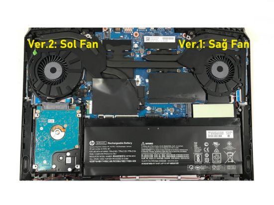 Hp Omen 15-dc0002nt Fan V2 (Sol Fan) resmi