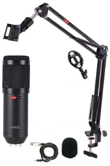 LASTVOICE BM800 TWITCH YAYINCI CONDENSER MİKROFON resmi