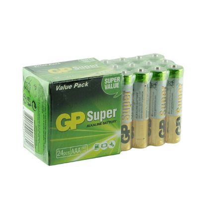 GP 24AM R03 SÜPER ALKALİN AAA İNCE KALEM 24'LÜ PAK resmi