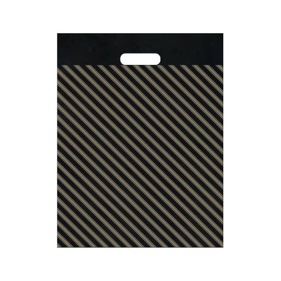 POŞET TAKVİYELİ SİYAH ÇİZGİLİ No:6 60x70 cm(50ADT) resmi