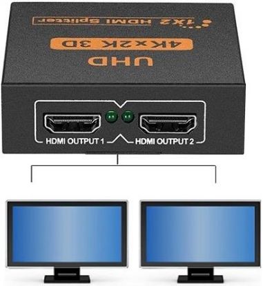 Alfais 2 Port Uhd 4k Hdmi Switch Ekran Monitör Çok resmi