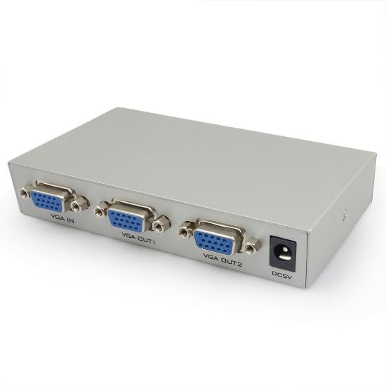 VGA SPLİTTER  SWITCH ÇOĞALTICI 2 PORT ÇOKLU EKRAN resmi