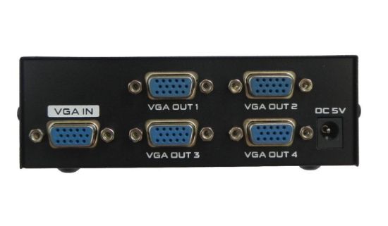 VGA SPLİTTER  SWITCH ÇOĞALTICI 4 PORT 150Mhz resmi