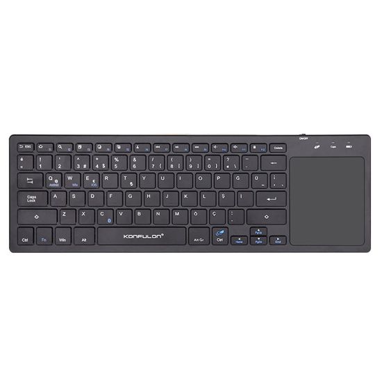 Konfulon V7 Bluetooth 5.0 Standlı Türkçe Q Klavye resmi