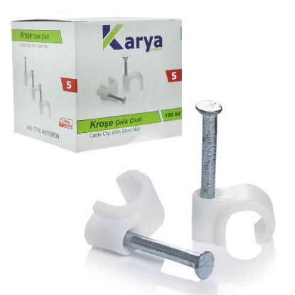 KROŞE 5 NUMARA ÇELİK ÇİVİLİ 10 MM 100'LÜ POŞET resmi