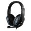 PM 3.5MM JACKLI MİKROFONLU KULAKLIK SİYAH/MAVİ resmi