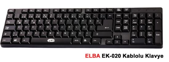 Elba EK-020 Q Usb Siyah Türkçe Kablolu Standart Kl resmi