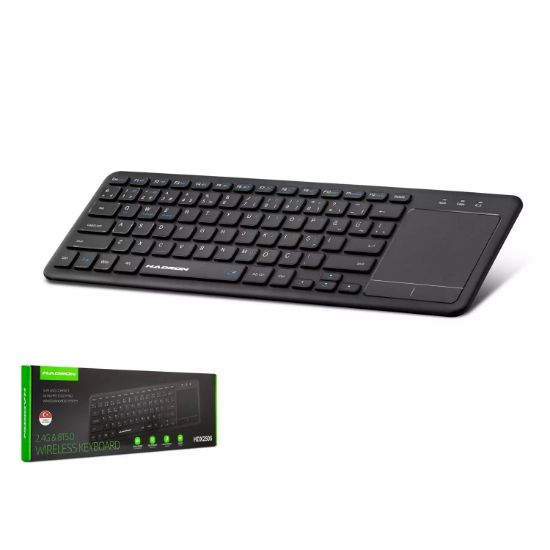 HADRON ALL IN ONE BLUETOOTH+WIRELESS KLAVYE+TOUCH  resmi