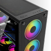 Revenge - Clear 6 Fanlı Temperli Cam Panel Gaming  resmi