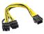 Alfais Pci e 8 Pin (6+2) 2X Pci-e Ekran Kartı Powe resmi