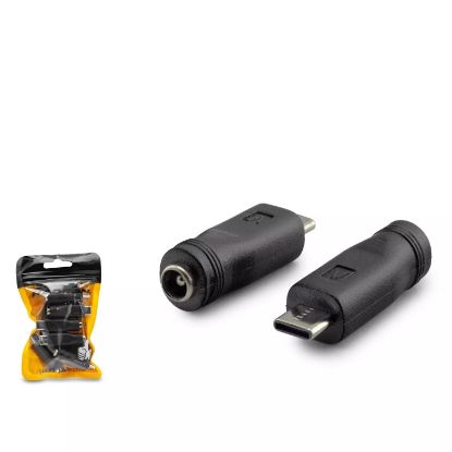 HADRON 5.5X2.5mm TO TYPE-C DC CONVERTER 1 ADET resmi