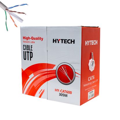 HYTECH HY-CAT600 25 AWG UTP GRİ 305 METRE CAT6 KAB resmi