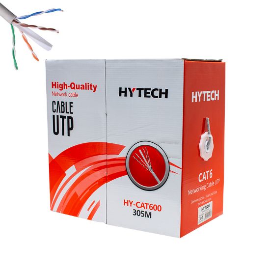 HYTECH HY-CAT600 25 AWG UTP GRİ 305 METRE CAT6 KAB resmi