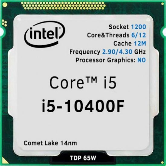 INTEL CORE i5-10400F 2.9GHz 1200p 10.Nesil TRAY resmi
