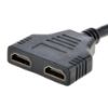 HDMI ERKEK-HDMI DİŞİ X 2 ADAPTÖR HDMI ÇOKLAYI 30CM resmi