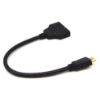 HDMI ERKEK-HDMI DİŞİ X 2 ADAPTÖR HDMI ÇOKLAYI 30CM resmi