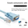 Alfais RJ45 To RS232 9 Pin CAT5E 6 Çevirici Dönüşt resmi
