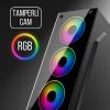 Revenge Clear 3 Fanlı Temperli Cam Panel Gaming Ka resmi