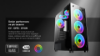 Revenge - Clear 6 Fanlı Temperli Cam Panel Gaming  resmi