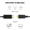 OEM Displayport To Hdmi Çevirici Kablosu 1.8 MT resmi