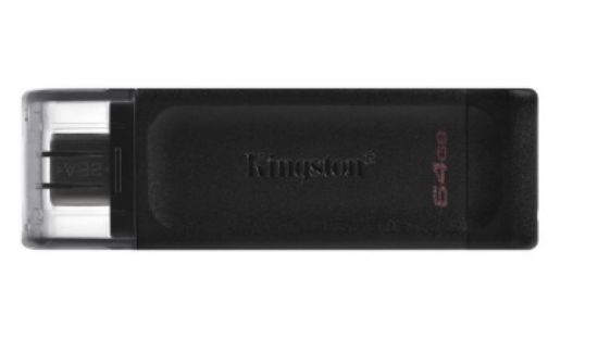 Kingston DT70 64GB USB-C 3.2 Gen 1 Type-C Flash Be resmi