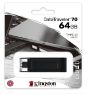Kingston DT70 64GB USB-C 3.2 Gen 1 Type-C Flash Be resmi