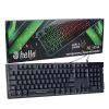 HELLO METAL KASA RAİNBOW IŞIKLI KABLOLU Q KLAVY resmi