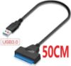 Alfais Usb 3.0 Yüksek Hızlı 2.5 Inç Hdd Kablo 50cm resmi
