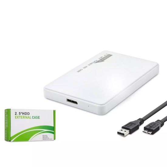 HADRON HDD KUTU USB3.0 PLASTİK SATA 2.5" BEYAZ resmi