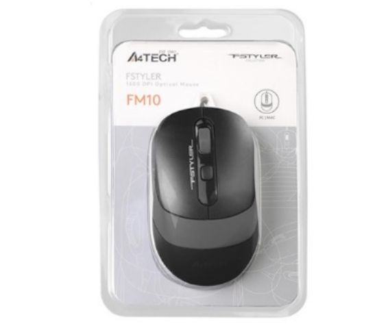 A4 Tech Fm10 Usb Fstyler Gri Optik 1600 Dpı Mouse resmi