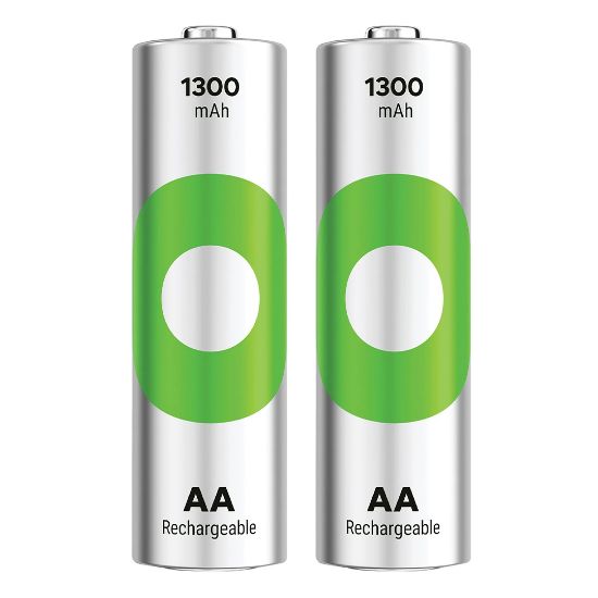 GP RECYKO 1300 MAH AA KALEM ŞARJLI PİL 2'Lİ PAKET resmi