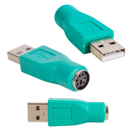 OEM USB PS2 ÇEVİRİCİ USB-ERKEK/PS2-DİŞİ resmi