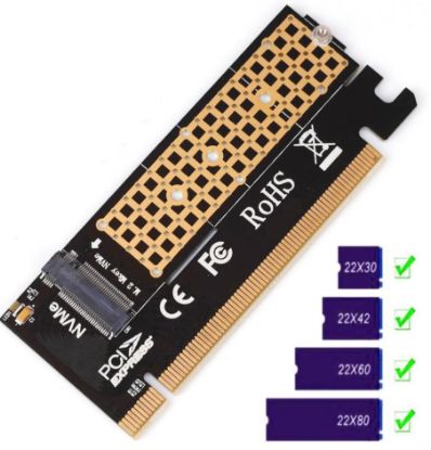 M.2 NVMe SSD NGFF To PCIE 3.0 X16 Adaptör resmi