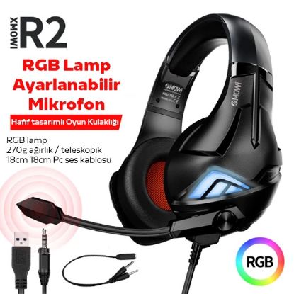 Plextone XMOWi R2 Gaming Mikrofonlu RGB Oyuncu Kul resmi