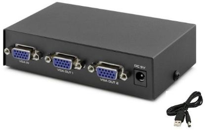 VGA SPLİTTER  SWITCH ÇOĞALTICI 2 PORT ÇOKLU EKRAN resmi