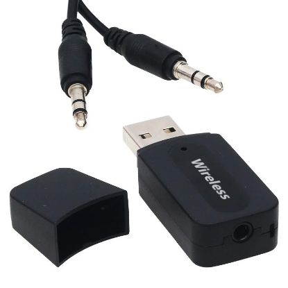 PM BLUETOOTH WİRELESS TO 3.5MM JACK AUDİO SES MP3  resmi