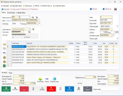 KONKOR TİCARİ PROGRAMA E-FATURA MODÜLÜ resmi