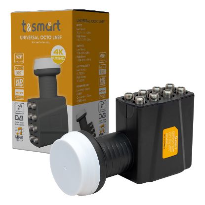 T&SMART ULTRA HD 4K UNIVERSAL OCTO SEKİZLİ LNB 0.8 resmi