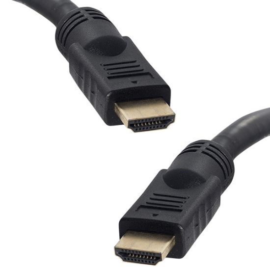 PM PLASTİK DÜZ SİYAH GOLD HDMI KABLO POŞET 25M resmi