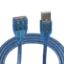 PM ŞEFFAF/MAVİ 5 METRE USB 2.0 UZATMA KABLOSU resmi